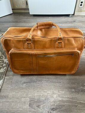 Artesanía en cuero villa lourdes Leather Weekend Duffel Bag - Tan  Large